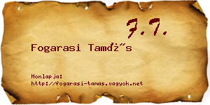 Fogarasi Tamás névjegykártya